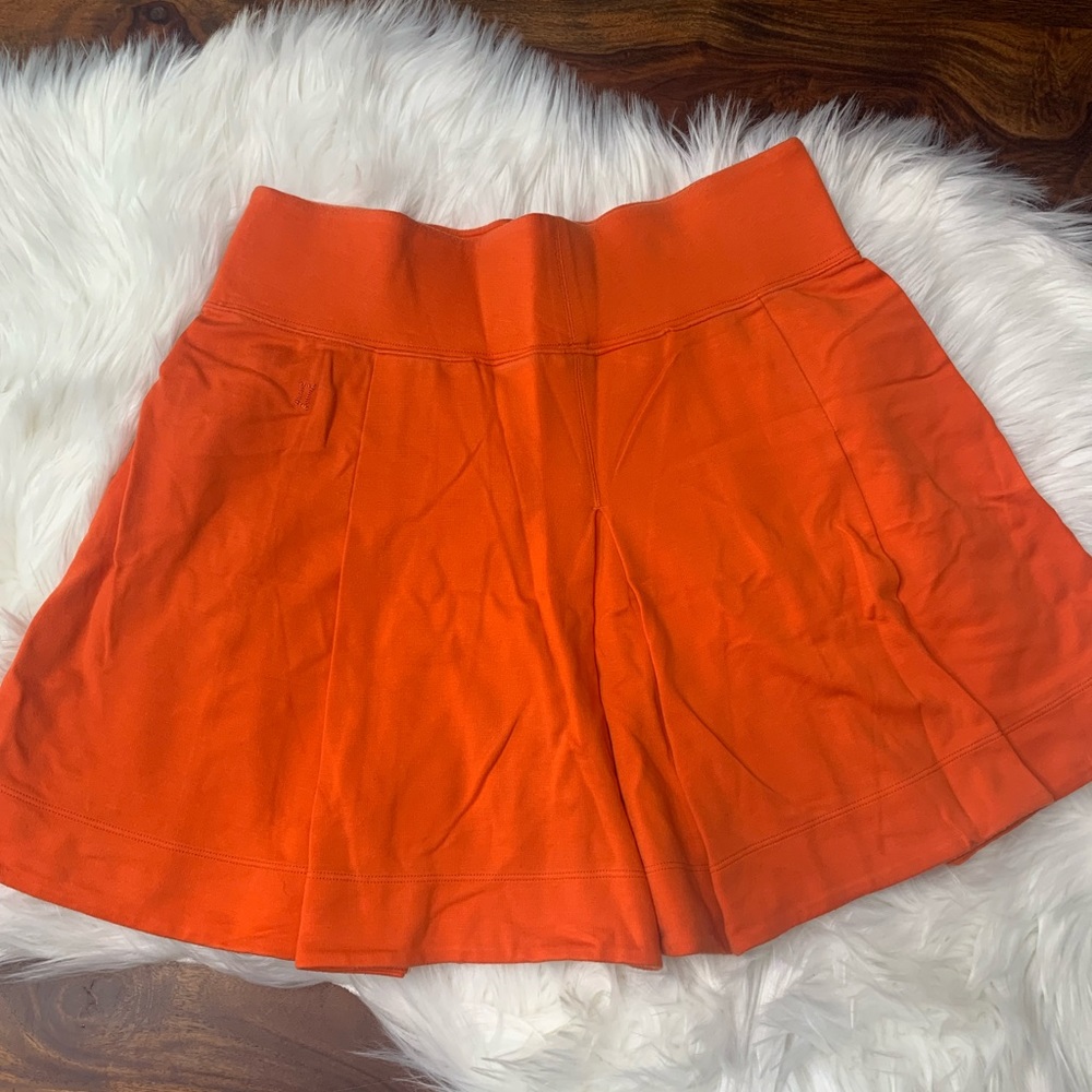 Kit And Ace Pleated Orange Skirt, sz 8